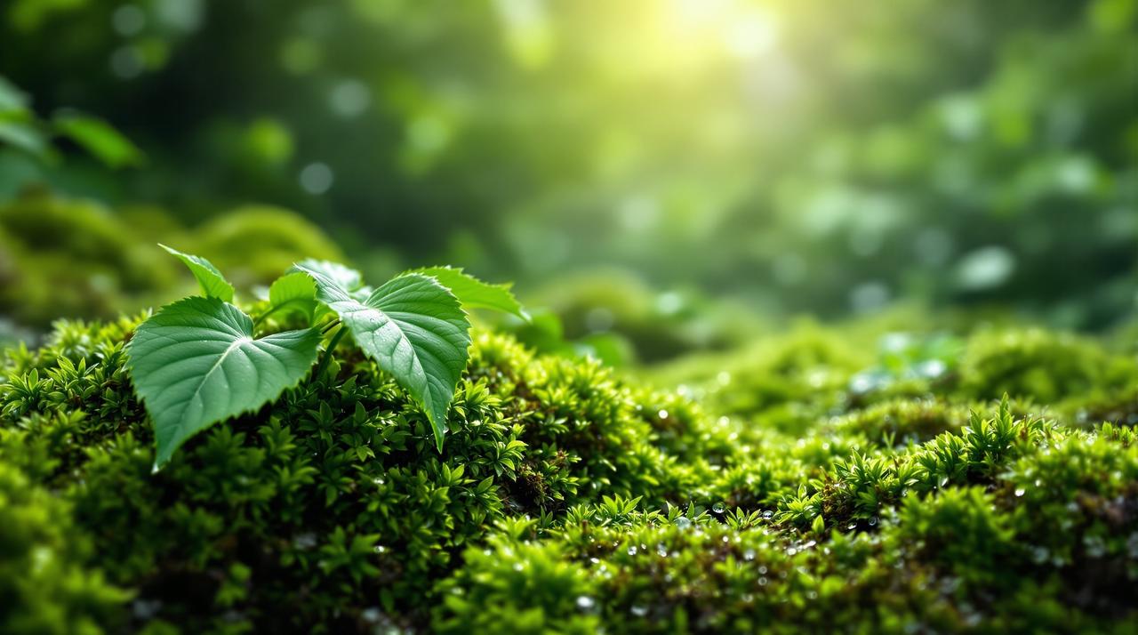 撸撸视频 - 雨后山谷：水滴与苔藓的对话